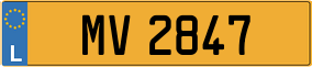 Trailer License Plate